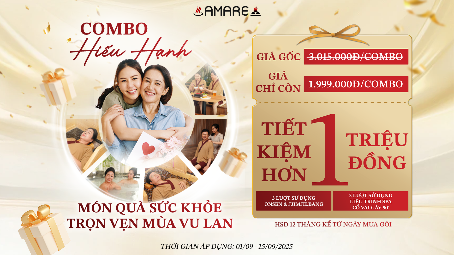 Nội dung chương trình Combo Hiếu Hạnh