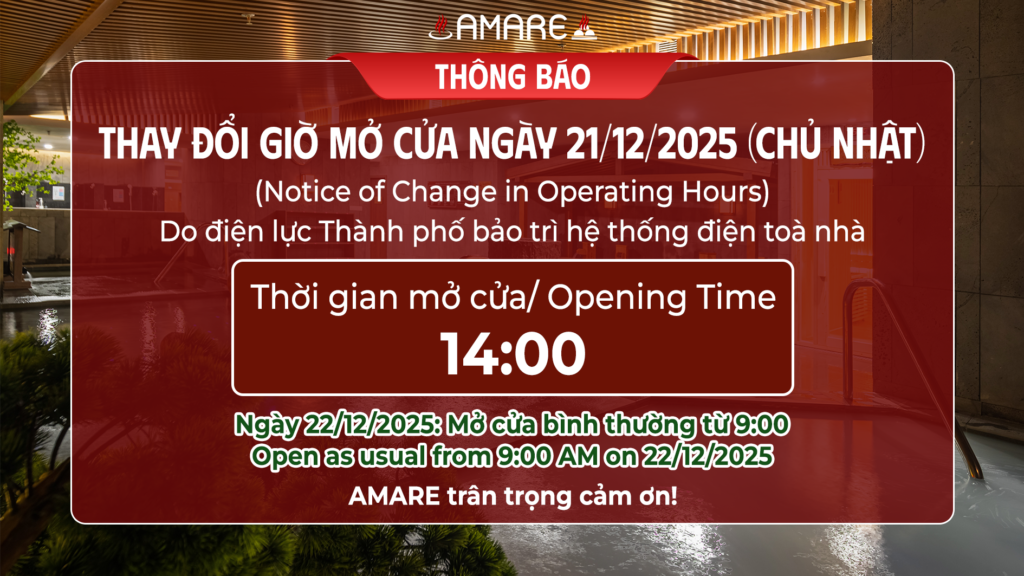 Thông báo thay đổi giờ mở cửa ngày 21/12/2025