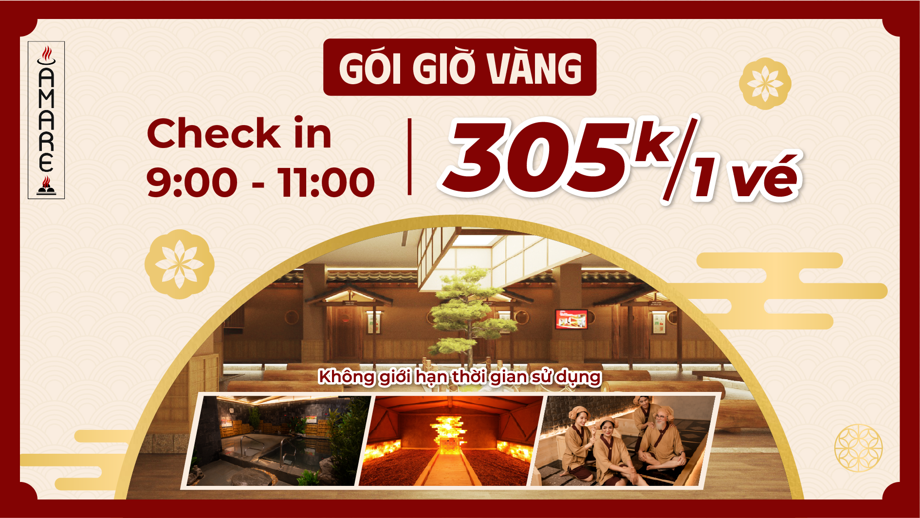 Gói giờ vàng Times City