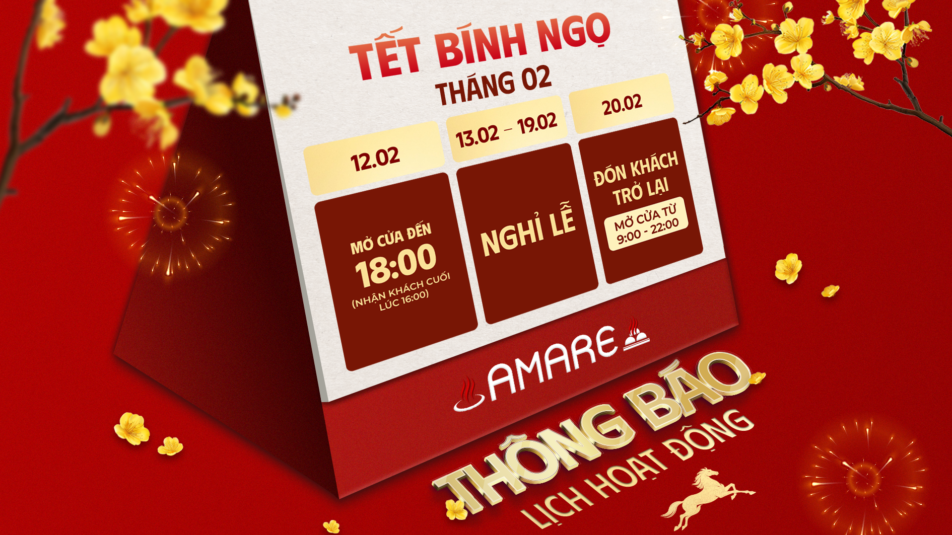 Lịch hoạt động Tết Nguyên Đán 2026