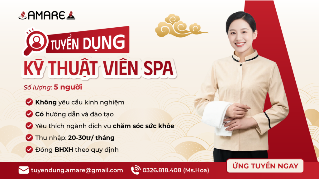 tuyển dụng kỹ thuật viên spa