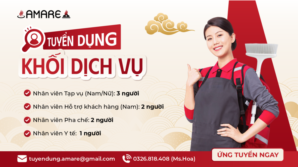 tuyển dụng nhân viên khối dịch vụ
