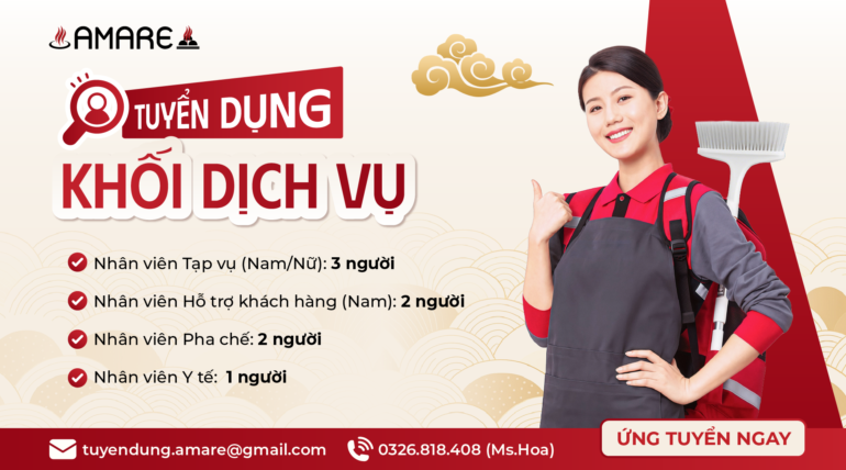tuyển dụng nhân viên khối dịch vụ