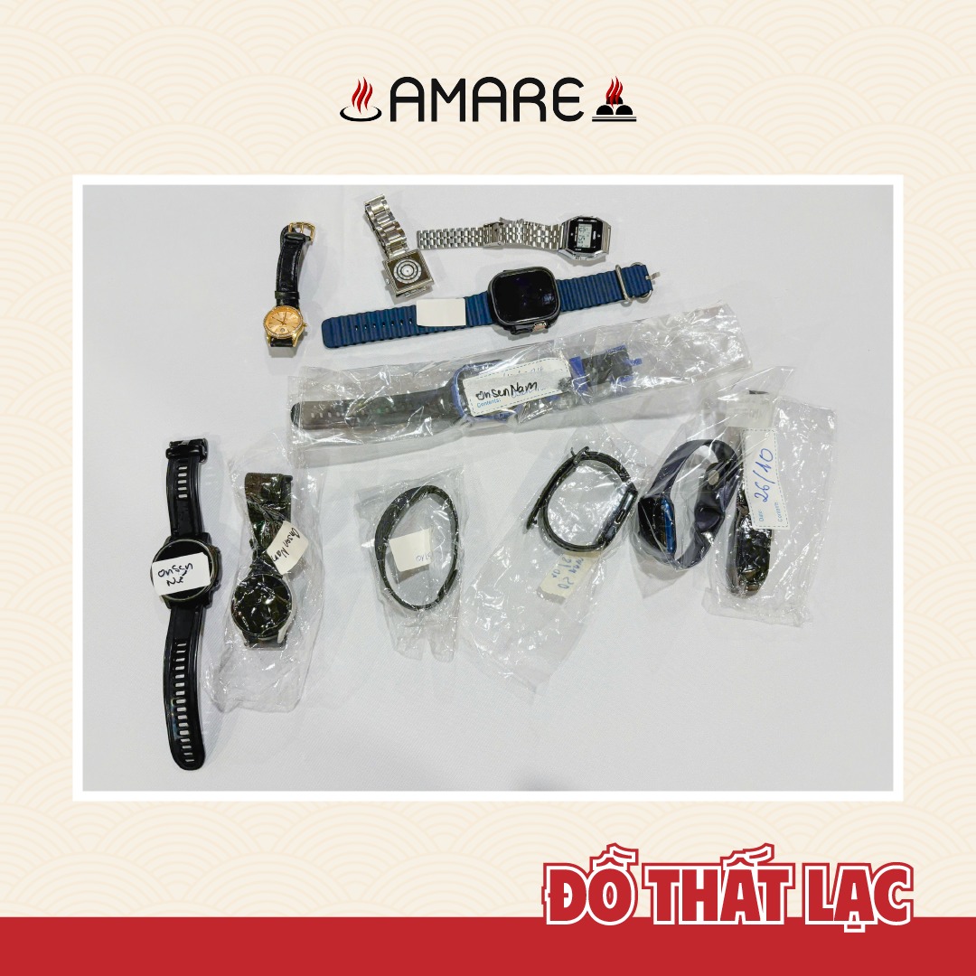 thông báo về việc tiếp nhận và xử lý đồ thất lạc tại amare