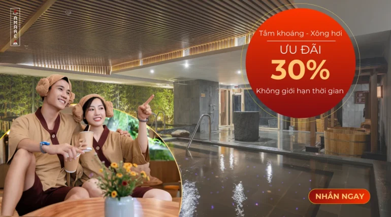 Ưu đãi 30% vé trải nghiệm Onsen và Jjimjilbang tại AMARE Thăng Long Number One