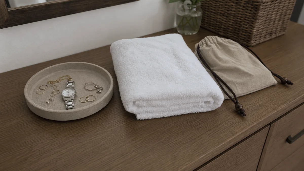 Khay nhỏ để trang sức ở nhà trước khi đi Jjimjilbang