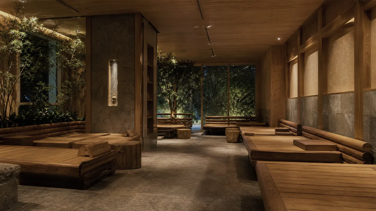 Khu nghỉ yên tĩnh tại AMARE phù hợp thư giãn sau khi tắm Onsen