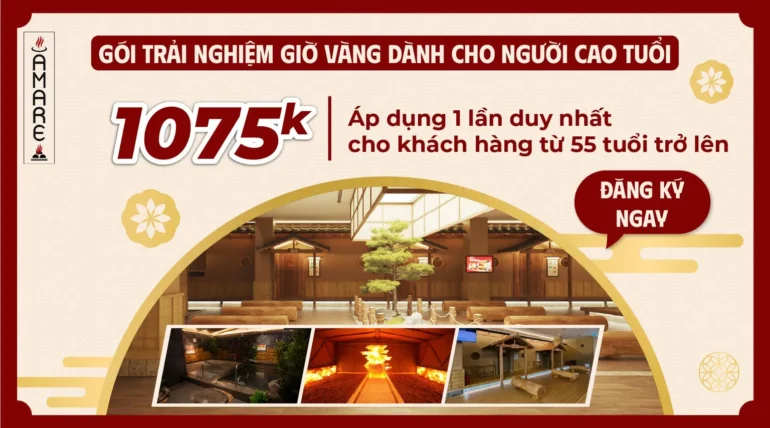 Gói trải nghiệm giờ vàng dành cho người cao tuổi AMARE Times City