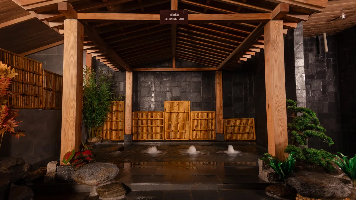 Không gian Onsen AMARE cho phần lưu ý trước khi tắm