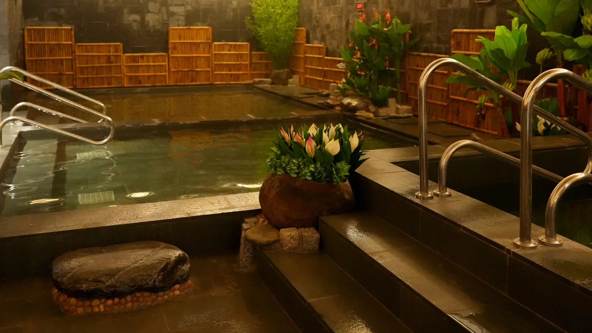 Không gian chuyển vùng Onsen AMARE phù hợp với hướng dẫn dùng Mizuburo chậm