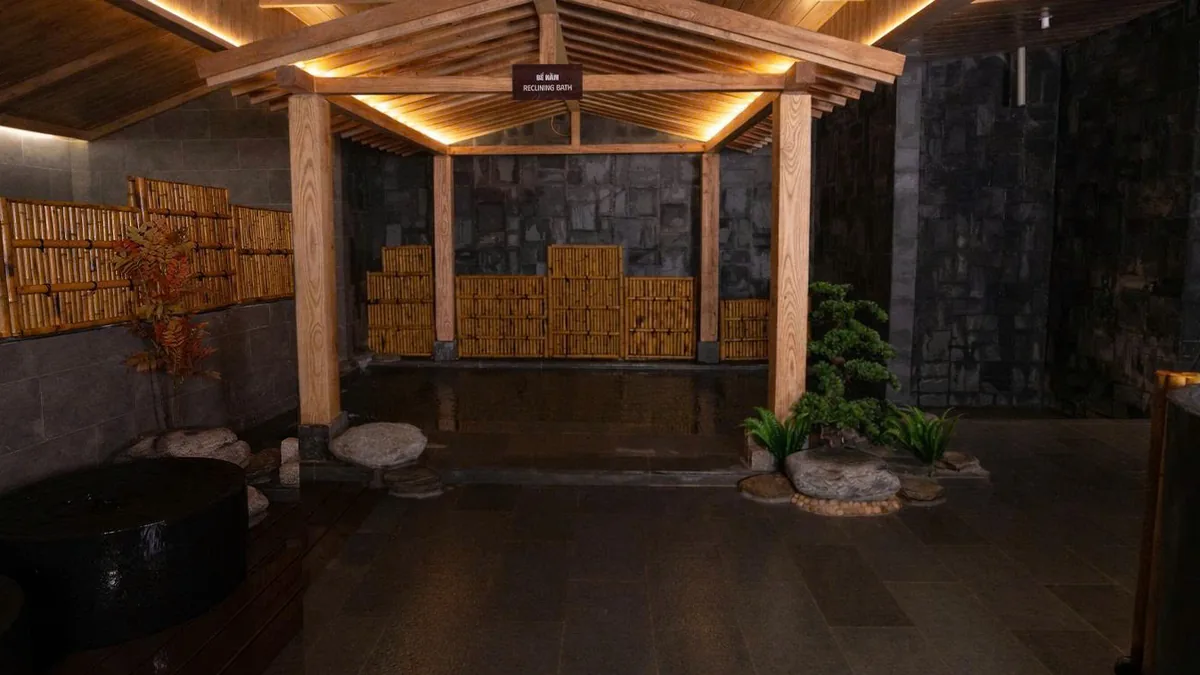 Không gian Onsen AMARE cho nội dung Mizuburo không bắt buộc với mọi người