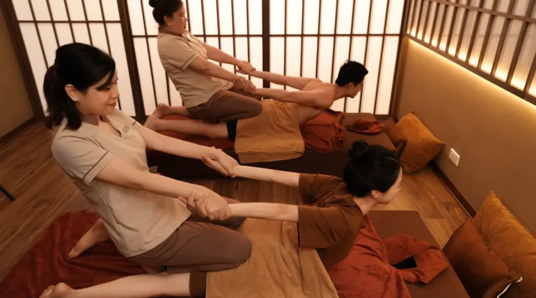 Không gian massage trị liệu tại AMARE