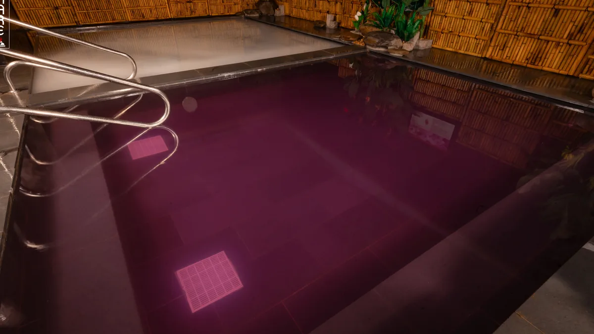 Bể khoáng Onsen AMARE cho lưu ý bắt đầu chậm thay vì đi hết các bể