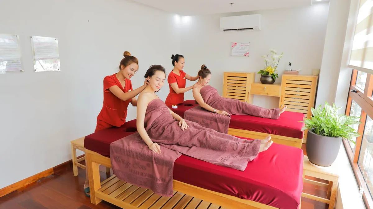 Không gian massage tại Hương Sen Healthcare Hà Nội