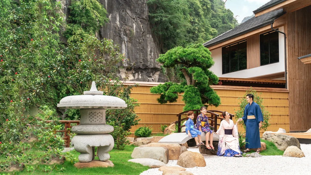 Không gian phong cách Nhật tại Yoko Onsen Quang Hanh